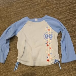 Carter's Blue and White Kids Long Sleeve Tee